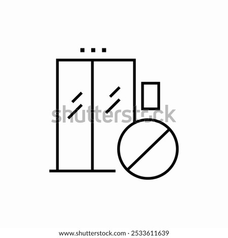 no entry icon sign vector