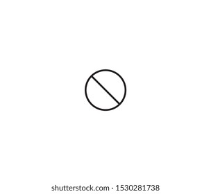 no entry icon vector design element logo template