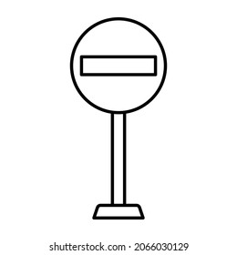 No entry Icon which can easily modify or edit 