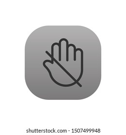 No Entry  - Line Vector Icon
