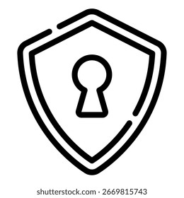 No hay icono de candado de entrada con un símbolo de candado.