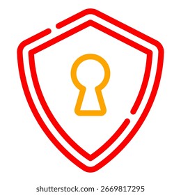 No hay icono de candado de entrada con un símbolo de candado.