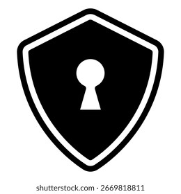 No hay icono de candado de entrada con un símbolo de candado.
