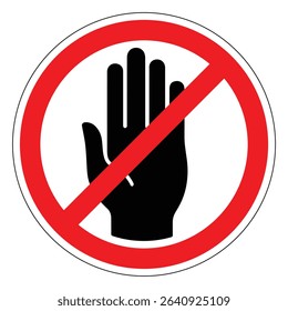 No Entry Prohibition Sign – Restricted Access Warning, Do Not Enter Notice, Safety Precaution, Hazard Prevention, Workplace Security, Area Restriction