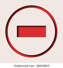 no entry road sign