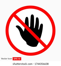 Sin signo de entrada. Sin etiqueta de acceso. Ilustración del vector
