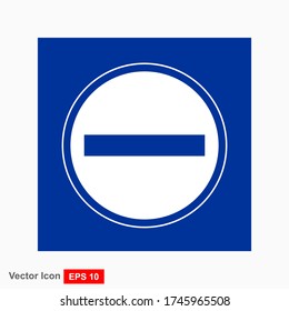 Sin signo de entrada. Sin etiqueta de acceso. Ilustración del vector