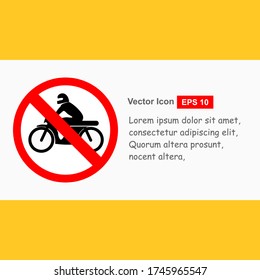 No entry sign. No access label. Vector illustration