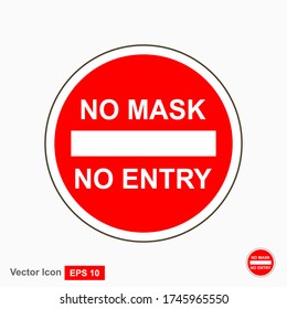 Sin signo de entrada. Sin etiqueta de acceso. Ilustración del vector