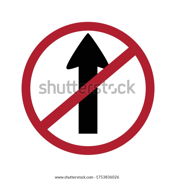 No Entry Sign No Entrance Icon Stock Vector (Royalty Free) 1753836026