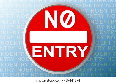no entry sign graphic vector