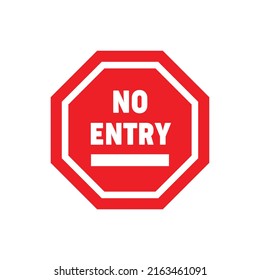 No hay icono de signo de entrada. ilustración vectorial
