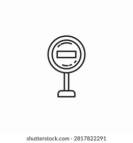 no entry sign icon sign vector