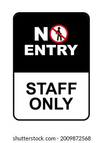No Entry Sign On Black Background Stock Vector (Royalty Free ...