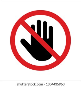 No Entry Sign On White Background Stock Vector (Royalty Free ...