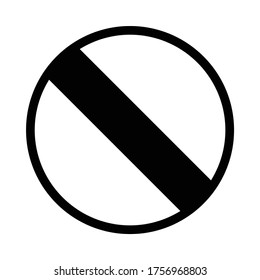no entry sign, no parking icon, traffic sign vector