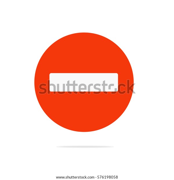 No Entry Sign Entry Prohibited Stock Vector (Royalty Free) 576198058