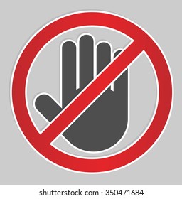 No entry sign sticker