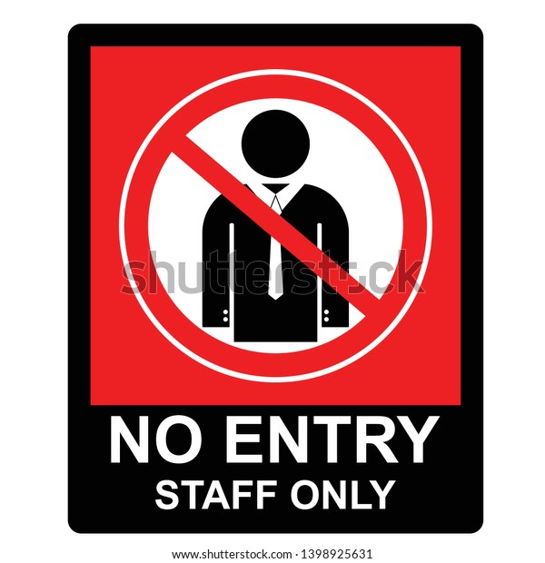 No Entry Sign Sign Sticker Stock Vector Royalty Free 1398925631