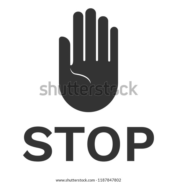 No Entry Sign Stop Label Vector Stock Vector (Royalty Free) 1187847802 ...