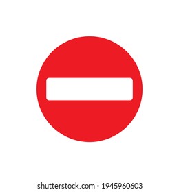 No Entry Sign No Sign Stop Stock Vector (Royalty Free) 1945960603 ...