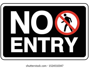 Stop No Entry Printable Sign