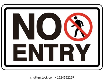 Similar Images, Stock Photos & Vectors of No Entry, staff Only, vector ...