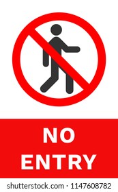 No Entry Sign Vector Stock Vector (Royalty Free) 1147608782 | Shutterstock