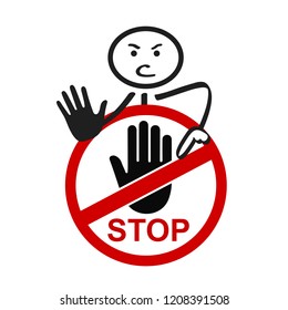 No entry sign - vector