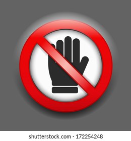 No entry sign, vector eps10 illustration
