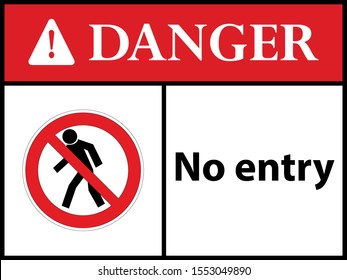 No entry. sign. Vector illustration.  EPS 10