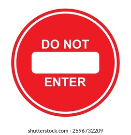 No entry signages icon clipart. Stop ban sign clip art collection in red warning traffic road do not enter symbol vector illustration.   