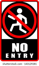 No Entry, sticker