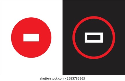 No Entry, Stop Sign Flat Design, Vector Stop sign, Warning stop signs isolated