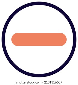 No entry traffic rules sign board for the pedestrian