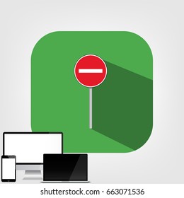 no entry traffic sign