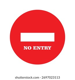 No hay señal de tráfico de entrada en frente del edificio moderno