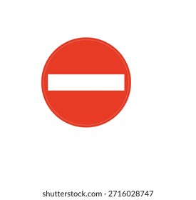 No hay señales de tráfico de entrada que indiquen acceso restringido a una carretera o área. El letrero se utiliza para controlar el flujo de tráfico y evitar la entrada no autorizada, ayudando a mantener la seguridad vial y la gestión adecuada del tráfico. Adecuado para temas de regulación del tráfico, seguridad vial, transporte y control público.