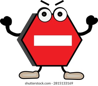No entry traffic sign vector