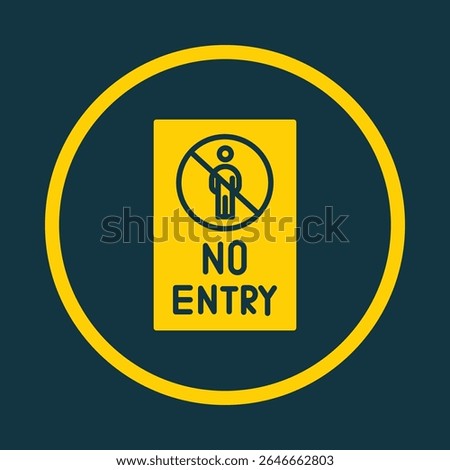 No Entry trendy vector art design fascinating amazing design colorful useful illustration.eps