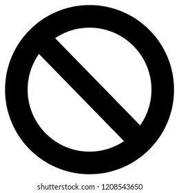 No entry vector icon