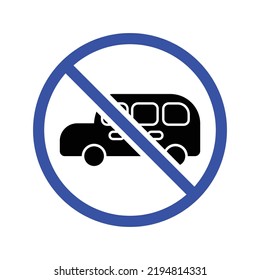 No Entry Vector Icon Illustration
