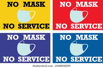 no entry warning for wearing face mask