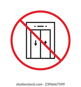 No envelope icon. Forbidden mailing icon. No email vector sign. Prohibited mailing vector icon. Warning, caution, attention, restriction flat sign design. No letter UX UI