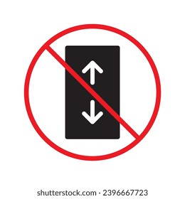 No envelope icon. Forbidden mailing icon. No email vector sign. Prohibited mailing vector icon. Warning, caution, attention, restriction flat sign design. No letter UX UI