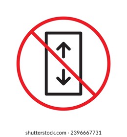 No envelope icon. Forbidden mailing icon. No email vector sign. Prohibited mailing vector icon. Warning, caution, attention, restriction flat sign design. No letter UX UI