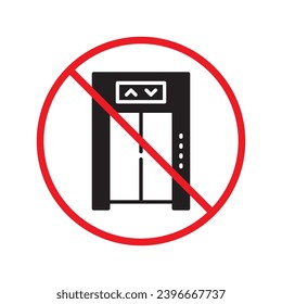 No envelope icon. Forbidden mailing icon. No email vector sign. Prohibited mailing vector icon. Warning, caution, attention, restriction flat sign design. No letter UX UI