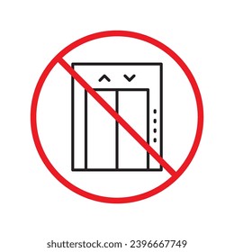 No envelope icon. Forbidden mailing icon. No email vector sign. Prohibited mailing vector icon. Warning, caution, attention, restriction flat sign design. No letter UX UI
