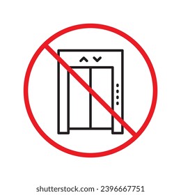No envelope icon. Forbidden mailing icon. No email vector sign. Prohibited mailing vector icon. Warning, caution, attention, restriction flat sign design. No letter UX UI