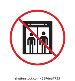 No envelope icon. Forbidden mailing icon. No email vector sign. Prohibited mailing vector icon. Warning, caution, attention, restriction flat sign design. No letter UX UI